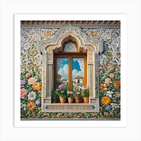 Window Of A House In Spain Art Print