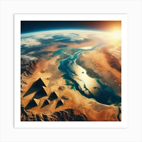 Egypt From Space Art Print