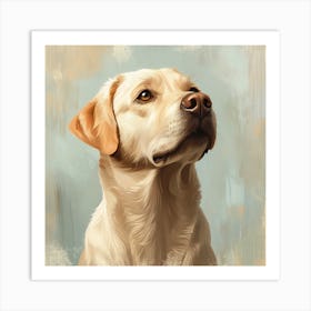 Labrador Retriever Calm Oil Painting 10 Art Print