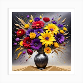 Flowers In A Vase 26 Art Print