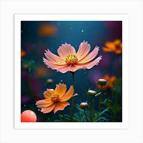 Cosmos Flower Art Print