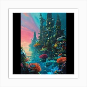 Underwater City Art Print