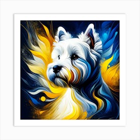 West Highland White Terrier 02 Art Print