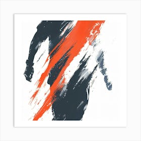 Man In The Orange Shirt Art Print