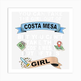 Girl From Costa Mesa City Art Print