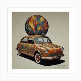 Fiat 500 Art Print