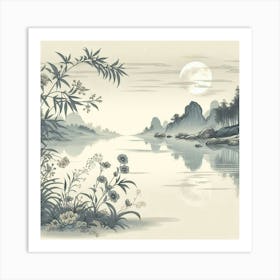 Chinese Landscape Art Print