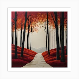 Path Through The Woods Art Print