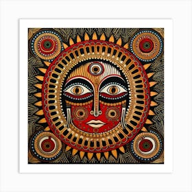 Sun Face 1 Art Print