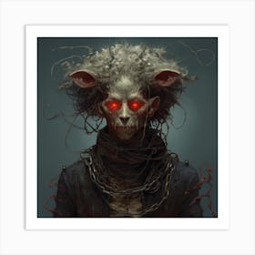 Satanic Creature Art Print