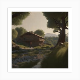 House In The Countryside 2 Art Print