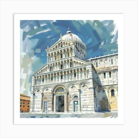 Leaning Tower Of Pisa 11 Art Print