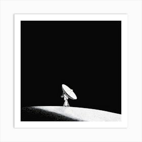 Satellite On The Moon Art Print