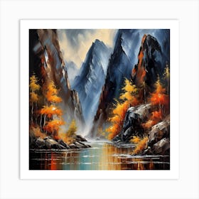 Autumn In The Mountains Art Print