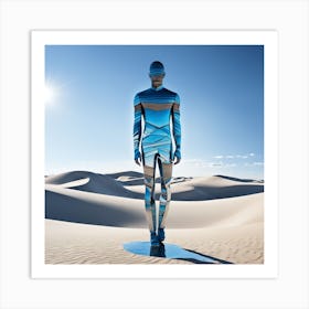 Man In The Desert 226 Art Print