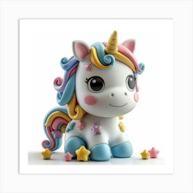 Unicorn Figurine 4 Art Print