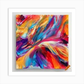 Abstract Stuckist Painting Art Print