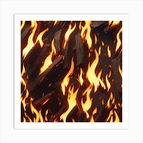 Fire Stock Video & Royalty-Free Footage Art Print