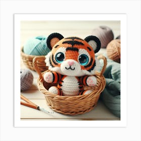 Amigurumi, Tiger 1 Art Print