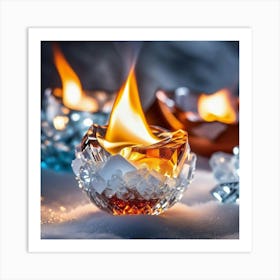 Ice Crystals Art Print