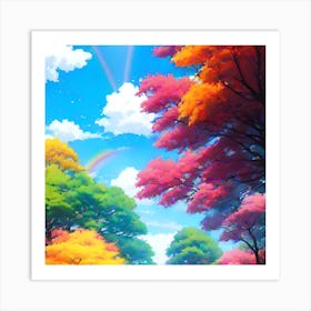 Autumn Trees 2 Art Print