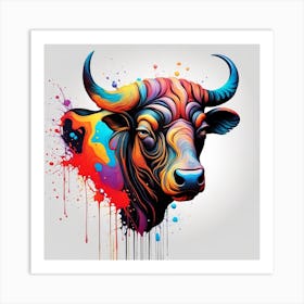 Taurus Bull-Headed Art Print