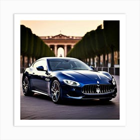 Maserati Car Automobile Vehicle Automotive Italian Brand Logo Iconic Luxury Performance S (2) Art Print