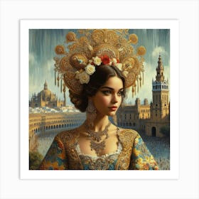 beautiful lady75 Art Print