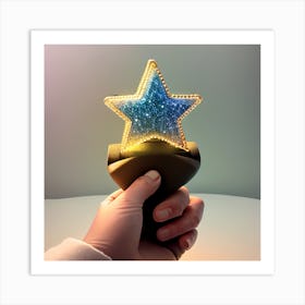 Person Holding A Star Art Print