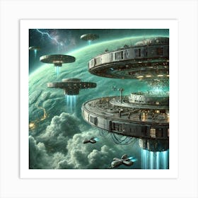 Uranian Vanguard The Genesis Age Of Expansion Art Print