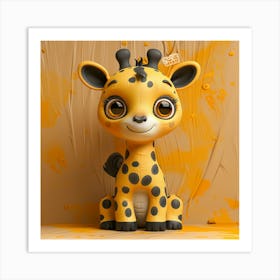 Baby Cute Giraffe Art Print