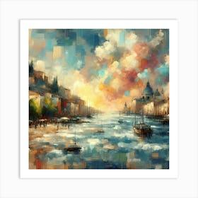 Abstract Horizons 2 Art Print