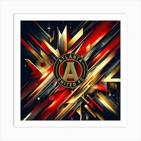 Atlanta United FC Logo Wall Art 18 Art Print