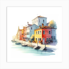 Watercolor Of Venice 8 Art Print