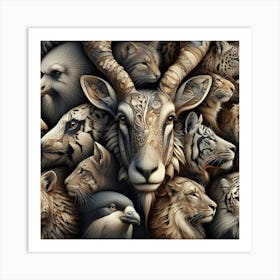 Animals Of The World Art Print