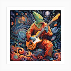 Psychedelic Rocker Art Print