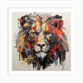 Lion Face Art Print