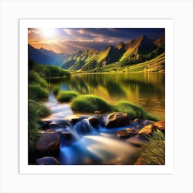 Mountain Stream 10 Art Print