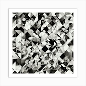 Black and White Abstract Art 52 Art Print