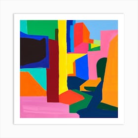 Abstract Travel Collection Belize City Belize 5 Art Print