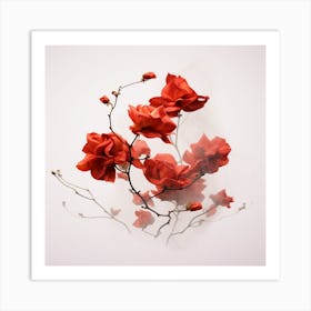 Red Flowers Art Print