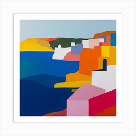 Abstract Travel Collection Greece 6 Art Print