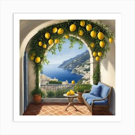 Lemons On The Balcony Art Print