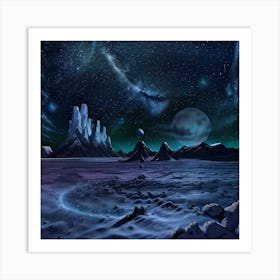 Space Landscape 12 Art Print