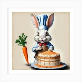 Chef Bunny 8 Art Print