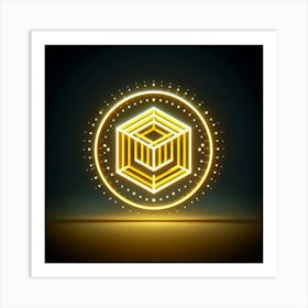 Cube Logo 3 Art Print