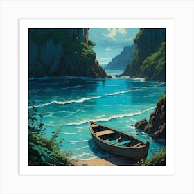 Boat On The Beach Art Print