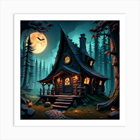 Haunted House Art Print