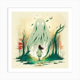 Ghost In The Woods Art Print