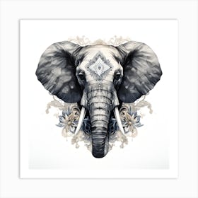 Elephant Series Artjuice By Csaba Fikker 006 1 Art Print